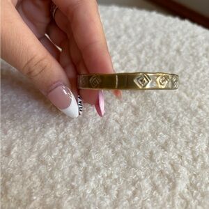 Gold-Tone Geometric Bangle Bracelet - Women Jewelry